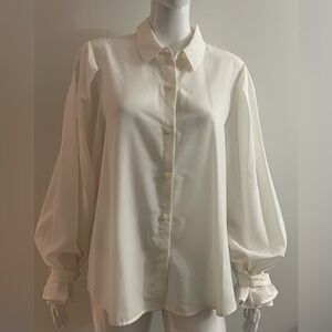 Eva Mendes by NY&Co Ivory Button F Tony Boise  L